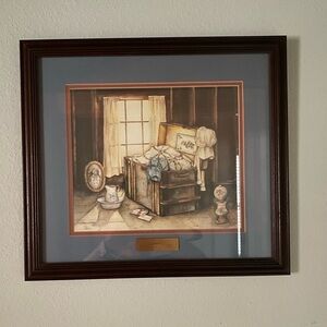 Paula Vaughn Vintage set of prints. Let’s Pretend and Long Ago. 14x15.5 inches